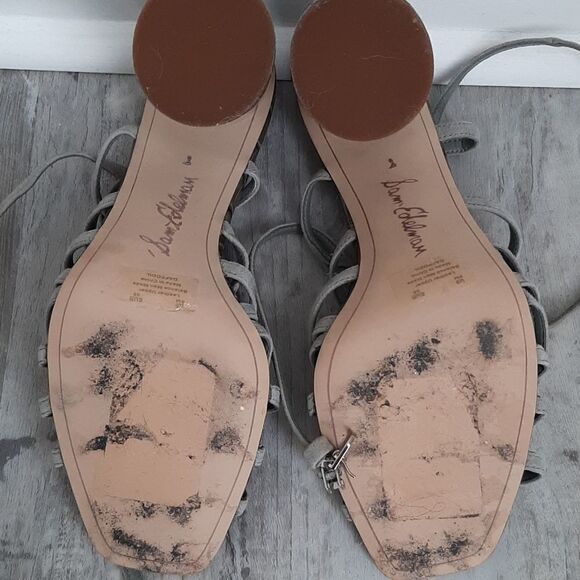 Sam Edelman Daffodil green block heel sandals - Picture 6 of 7